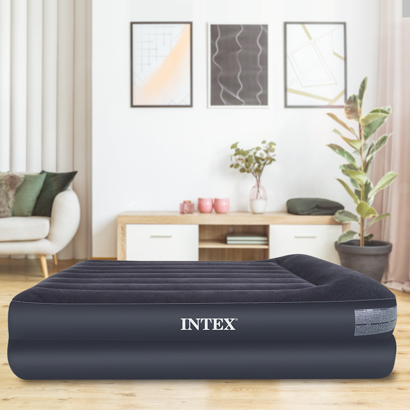 INTEX充气床气垫床家用双人充气床垫单人加高加厚打地铺便捷床 - 图1