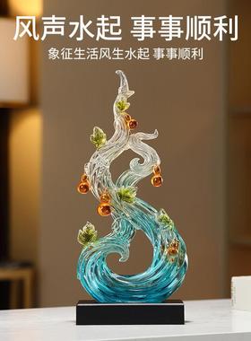 风生水起创意葫芦摆件高档轻奢客厅玄关桌面装饰品旺宅乔迁新居
