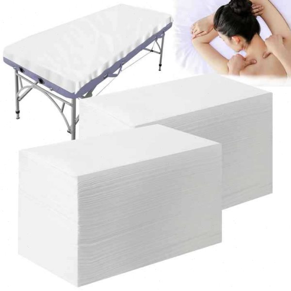 一次性枕套U型枕专用枕套一次性枕巾带松紧全包围趴脸巾套100pc - 图2