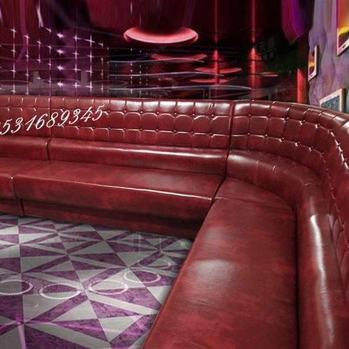KTV包厢沙发定制组合酒吧转角卡座桌椅组合轰趴馆歌厅家庭影音室 - 图1