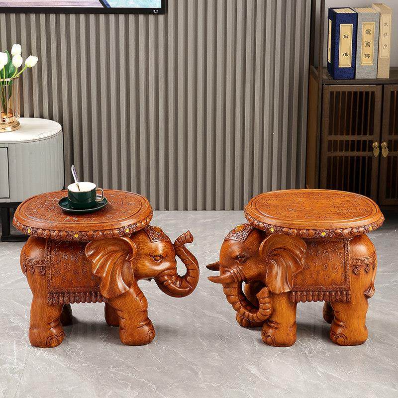 大象凳子客厅电视柜旁落地大摆件家居入户玄关装饰品开业乔迁礼物,淘宝优惠券,粉丝福利购,淘宝优惠卷