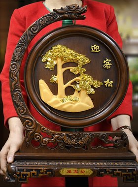 平安扣乔迁新居客厅家居饰品博古架玄关酒柜支架装饰品乔迁礼物