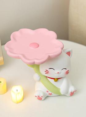 招财猫玄关客厅钥匙收纳创意桌面装饰结婚送新人礼物乔迁新居礼品