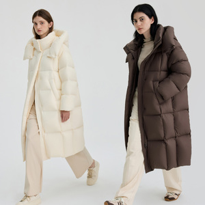 BINJORA冰洁95绒长款轻盈防泼水羽绒服女