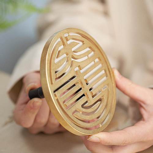 cm厘米加大超大号铜香篆模具香印打香篆工具香道用品熏香粉篆膜 - 图0