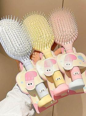 可爱糖果色气囊梳高颜值便携防静电按摩梳学生家用少女心气垫梳X