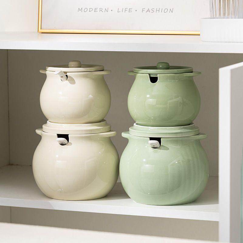 奶油大号陶瓷家用猪油罐耐高温油带盖大容量辣椒罐子厨房储油罐,淘宝优惠券,粉丝福利购,淘宝优惠卷