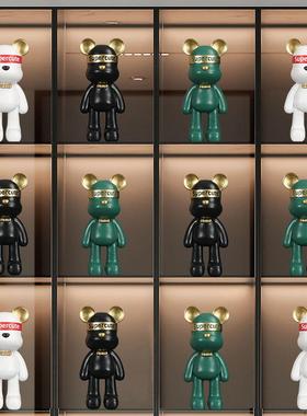 网红暴力熊无障碍豪华装饰品客厅卧室电视柜酒柜书柜孩子的房间娃