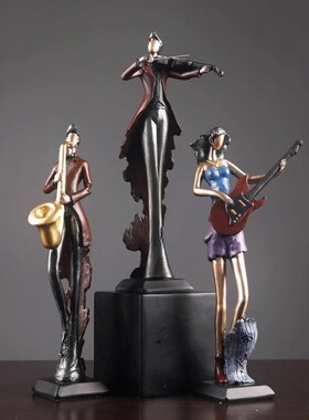 演奏乐器摆件复古简约家居装饰品办公室电视房间创意超市陈列摆件