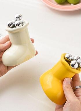 创意简约靴子水果叉家用客