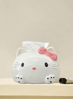 HelloKitty可爱纸巾盒陶瓷