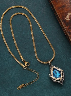 新款复古水滴小众设计项链