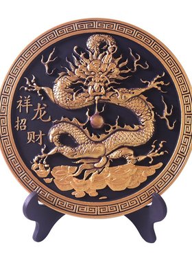 龙年炭雕2024年新品新年礼品创意客厅摆件活性碳雕礼品工艺品