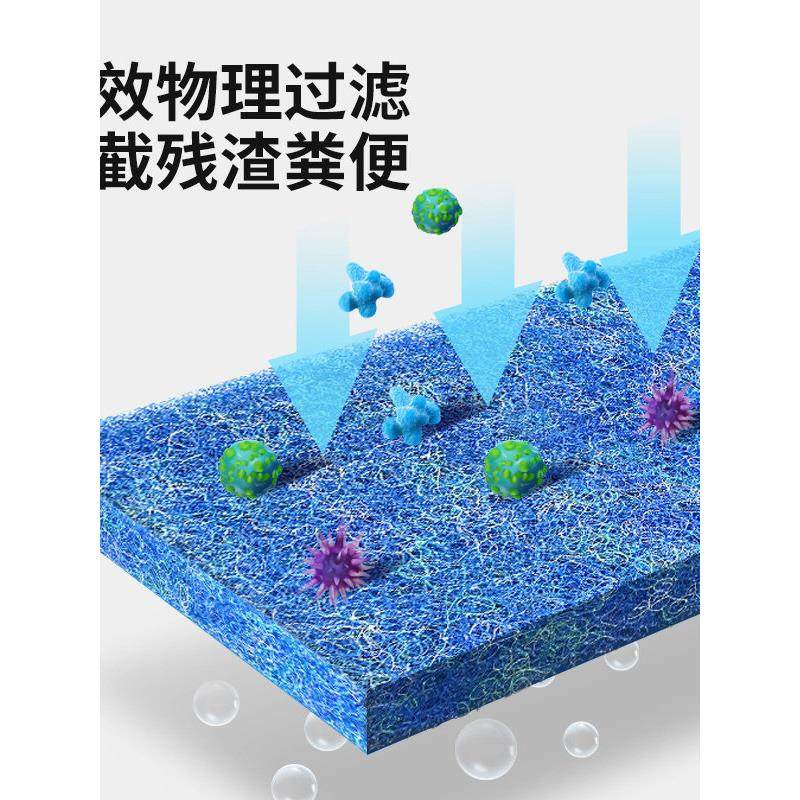 鱼缸藤棉透水过滤棉鱼池生化棉加厚高密度净化培菌材料净水三色,淘宝优惠券,粉丝福利购,淘宝优惠卷