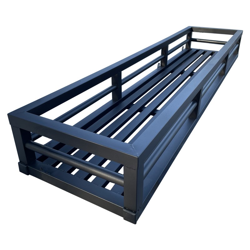 黑色不锈钢花架子阳台悬挂式w栏杆窗户外钉墙置物挂架防盗网花盆 - 图3