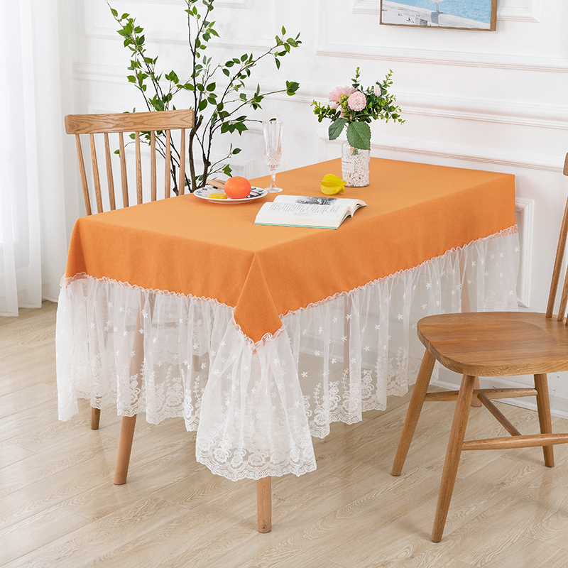 桌布餐桌c布棉麻桌垫长方形梳妆台茶几咖啡桌小清新布艺书桌台盖 - 图2