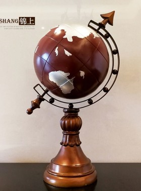 欧式创意地球仪摆件 家居饰品客厅书房办公室软装饰品摆设工艺品