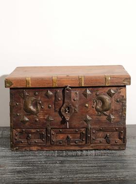 印度进口储物小木盒钥匙收纳摆件摆件家居饰品客厅装饰摆件礼物