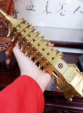 友缘堂黄铜文昌塔摆件 9层13十三层办公室书桌书房客厅装饰工艺品