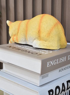 猫咪创意家居摆件 桌面北欧风树脂小礼品摆设