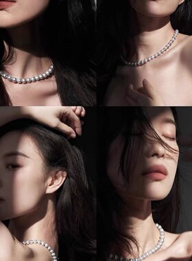 倪妮同款【母亲节生日礼物】珍珠项链2024新款爆款高级锁骨颈链女