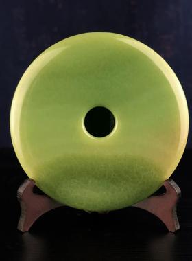 天然阿富汗玉石平安扣装饰摆件新居乔迁礼物客厅书房办公室送礼品