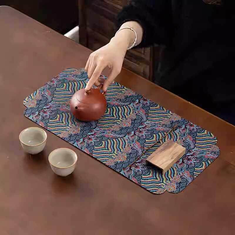 茶席双面茶具吸水中式茶巾防水茶桌干泡茶垫桌垫隔热垫子布艺杯垫,淘宝优惠券,粉丝福利购,淘宝优惠卷