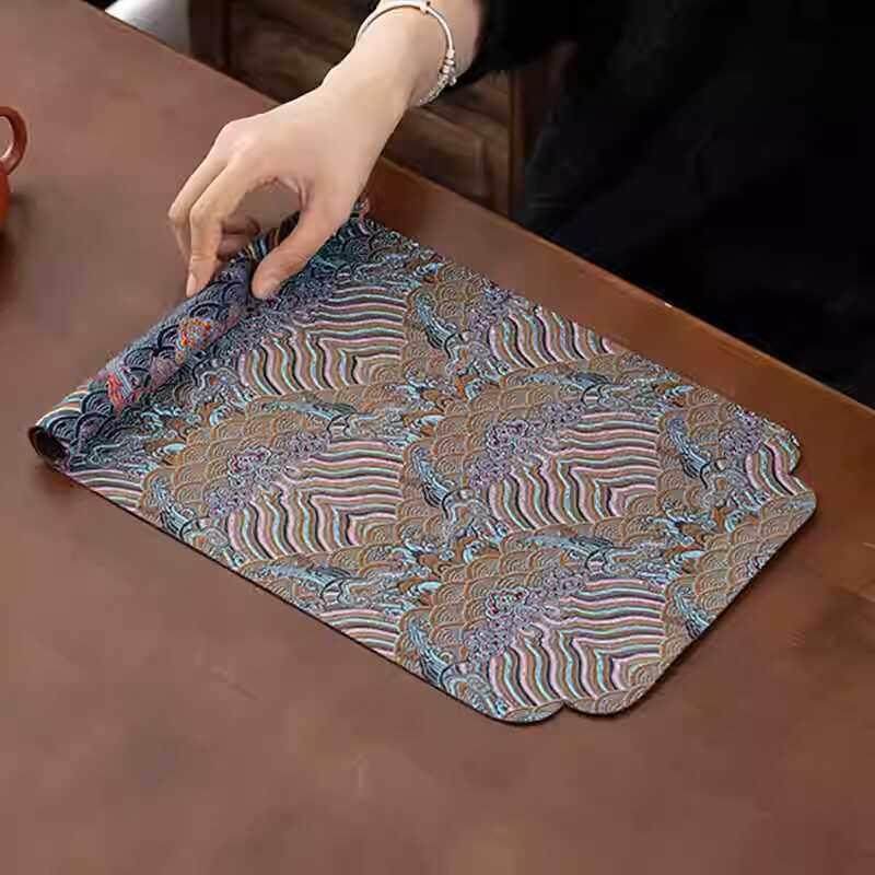 茶席双面茶具吸水中式茶巾防水茶桌干泡茶垫桌垫隔热垫子布艺杯垫,淘宝优惠券,粉丝福利购,淘宝优惠卷