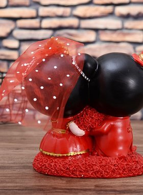 中式喜庆婚房客厅装饰摆件百年好合结婚礼物婚庆高级感树脂工艺品