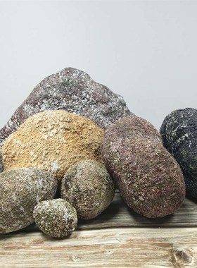 仿真石头造景泡沫雕塑假石头道具摆件玻璃钢庭院苔藓空心假山装饰