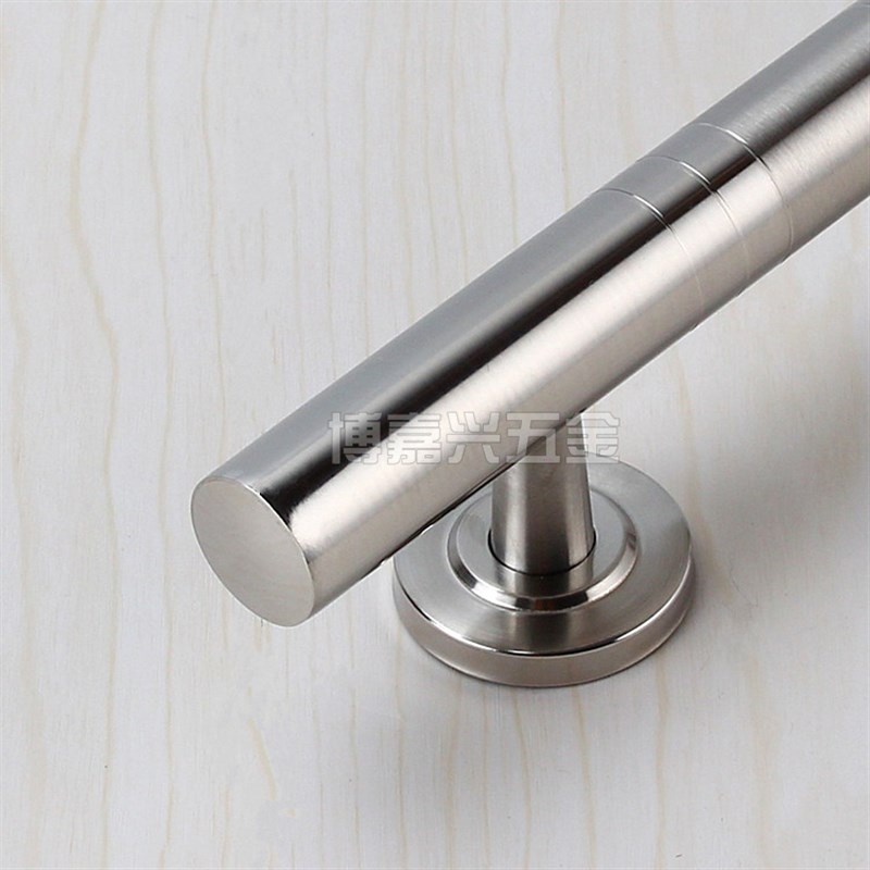 加厚不锈钢明装拉手双开木门把手老式防盗门大门铁门铝合金门拉手 - 图1