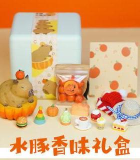 卡皮巴拉摆件水豚桌面创意小木雕可爱送女生朋友闺蜜情人生日礼物