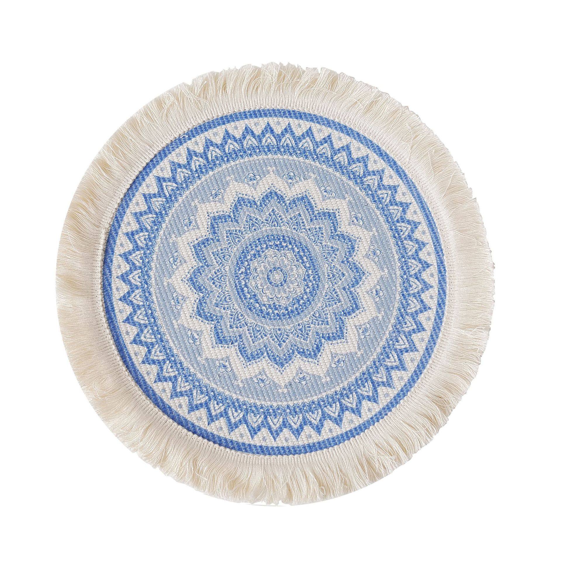 北欧布艺流苏隔热垫防烫家用装饰锅垫杯垫波西米亚曼陀罗风棉餐垫,淘宝优惠券,粉丝福利购,淘宝优惠卷