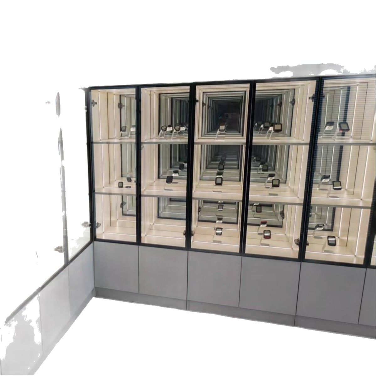 深渊镜展示柜千层镜柜摆件装饰 灯箱玻璃柜网红diy摆件手办柜酒柜,淘宝优惠券,粉丝福利购,淘宝优惠卷