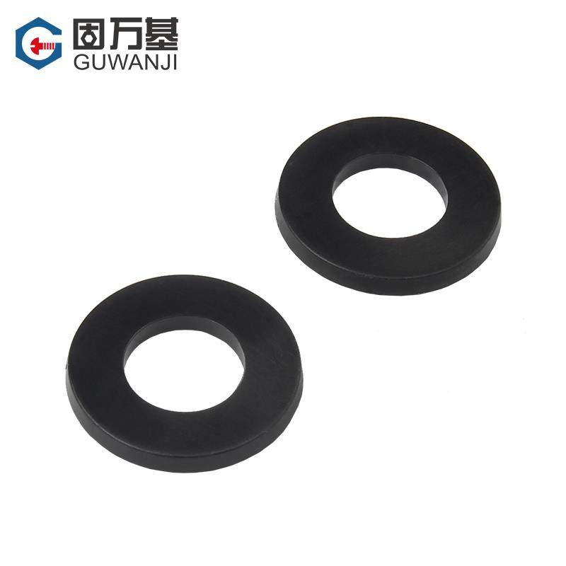 黑色加大尼龙平垫圈塑料垫圈绝缘塑胶圆形垫片M2/M3/M4M5M6M8M10 - 图1