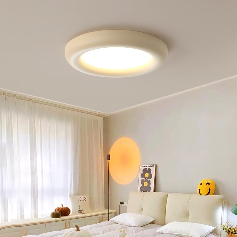 中古奶油风主卧室灯吸顶灯现代简约儿童房间书房中山灯具2025新款 - 图2