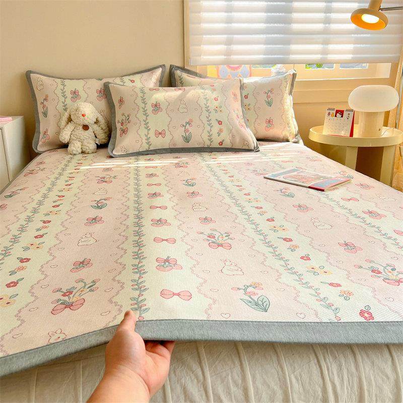 【君姐专享】海亿优品数码印花冰藤席三件套,淘宝优惠券,粉丝福利购,淘宝优惠卷