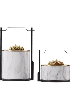 新中式摆件家居装饰品金属u创意软装工艺品家具搭配样板房客厅饰