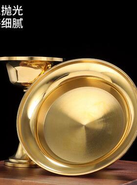 藏式纯铜护法杯大小号西藏式密宗用品供具供水杯光面水酒供佛杯