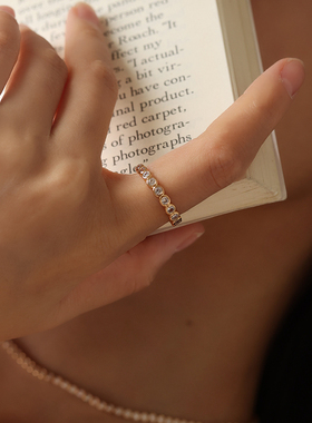 【女神礼物】LM LAGOMIST 砂糖网球戒指2025新款高级感轻奢小众