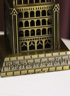 地标建筑摆件金属模型大本钟模型生日礼品礼物伦敦纪念品客厅摆饰