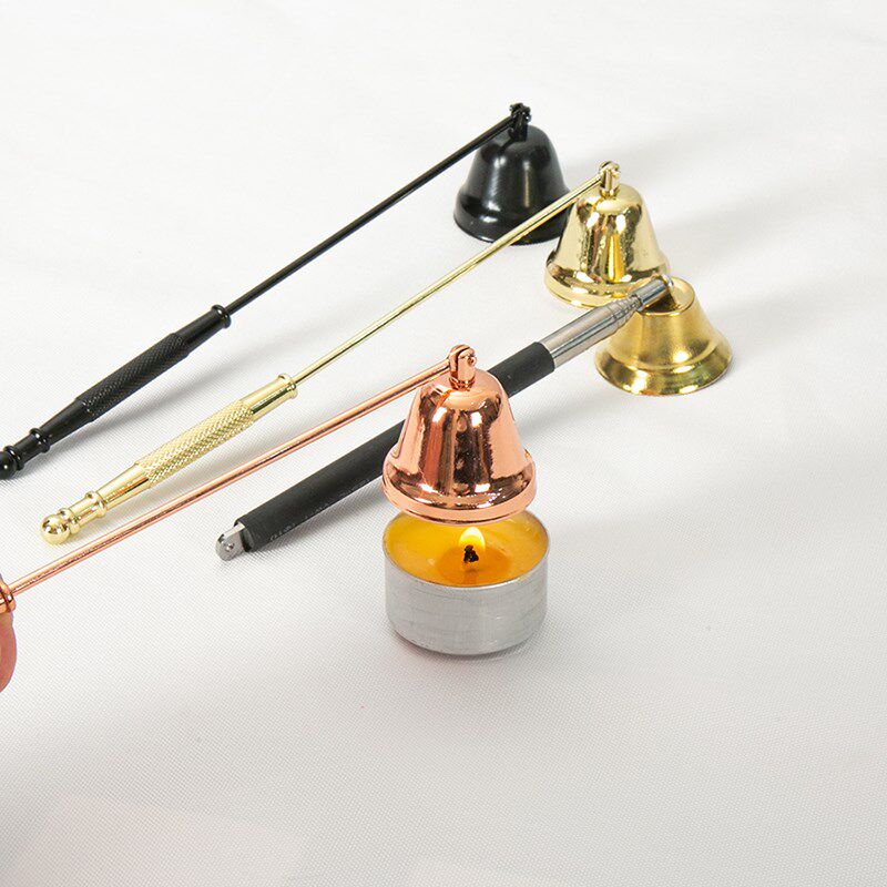 香薰蜡烛工具 喇叭款灭烛罩 灭烛铃熄灭蜡烛O灭烛器金黑银玫瑰金 - 图2