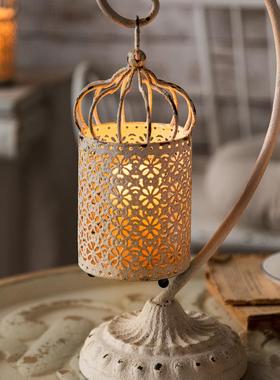 法式覆古摆件高级感小众设计师浪漫烛光晚餐烛台香薰西餐蜡烛台灯