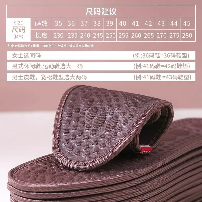 艾草按摩鞋垫男女款吸汗防臭防水透气除臭鞋垫-02 - 图0