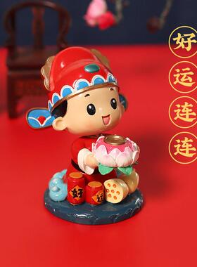 金榜题名中高考逢考必过状元学生创意摇头树脂小饰品桌面汽车摆件