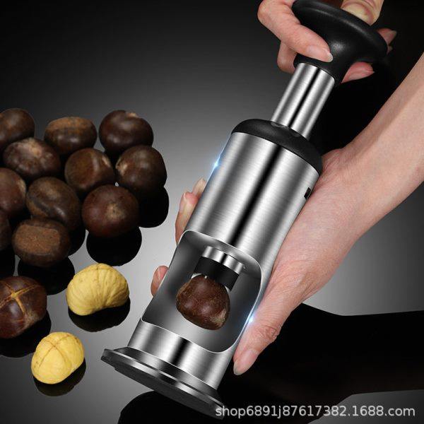 厨房不锈钢栗子开口器板栗剥壳机生板栗夹子十字划口去皮机去壳,淘宝优惠券,粉丝福利购,淘宝优惠卷