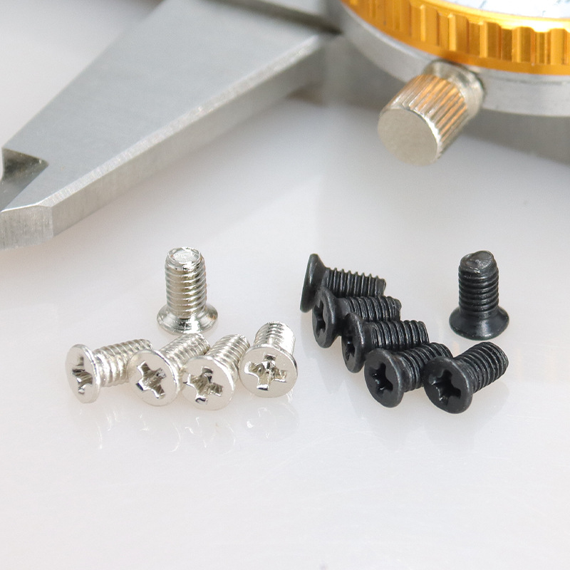 M3沉头小头螺丝镀镍薄沉头螺钉M3*4X5X6X8X10X12X1Q6X20X25*4.5头 - 图2