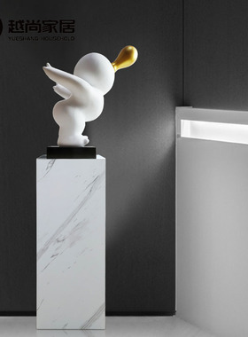 金镶玉大理石雕塑摆件底座售楼处酒店艺术品装饰台基座