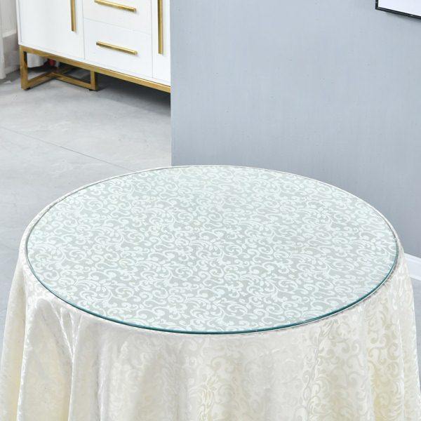 钢化玻璃桌面小圆桌藤桌圆形玻璃茶几餐桌酒店餐馆定做长方形台面,淘宝优惠券,粉丝福利购,淘宝优惠卷