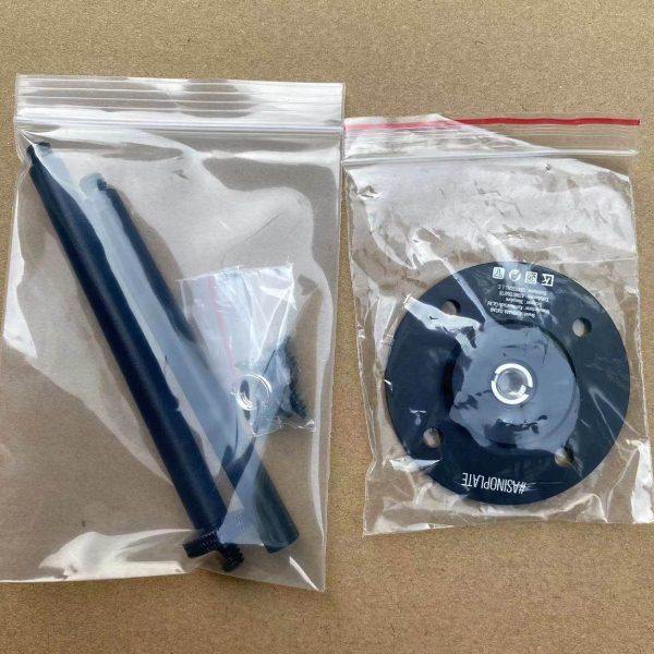 户外多功能桌面灯架迷你铝合金灯杆支架法兰盘底座D环露营灯用,淘宝优惠券,粉丝福利购,淘宝优惠卷